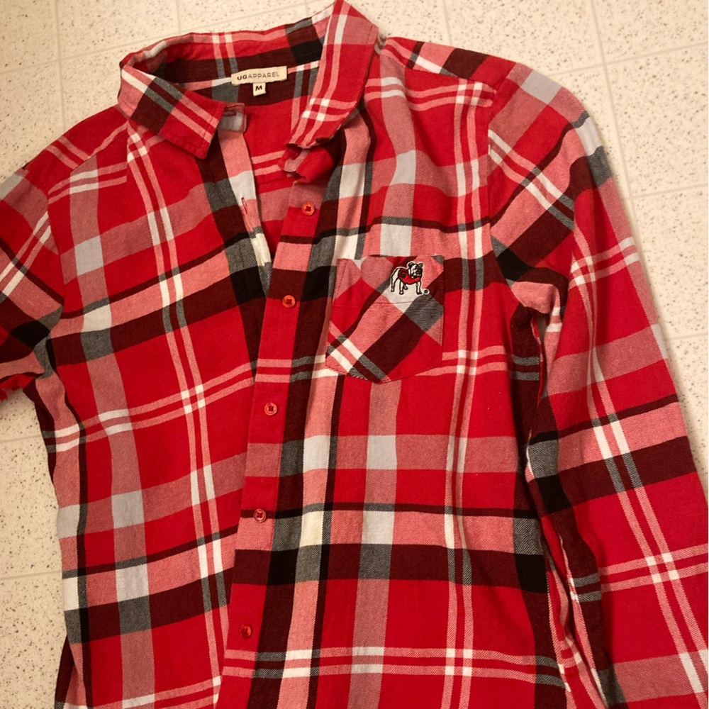 Women’s Size Med Ga BULLDAWGS flannel